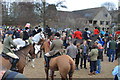 The Cotswold Hunt assembles at the Frogmill Hotel