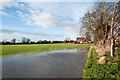 Partly flooded field in Rawcliffe Bridge