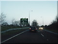 A40 approaching Cardigan Road roundabout