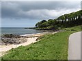 Beach east of the Crawfordburn estuary