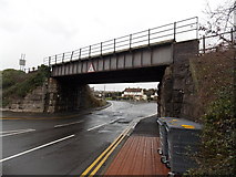 ST1166 : Paget Road railway bridge, Barry Island by Jaggery