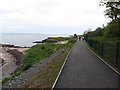 Tarred section of the North Down Coastal Path east of Rockport