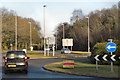 SY9491 : A351 at Blackhill Roundabout by David Dixon