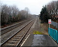 Station Road railway bridge viewed from Cwmbran railway station