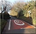 End of the 30mph speed limit along Clanna Road, Alvington