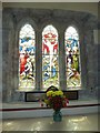 St Peter, West Knighton:  stained glass window above the altar