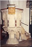 TL5234 : St Mary the Virgin, Newport - Pulpit by John Salmon