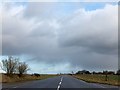 Flat, straight road past Smeatharpe airfield