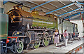 Inside the Locomotive Shed at Grosmont, North Yorkshire Moors Railway, with an ex-LNER K1 2-6-0