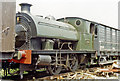 Former GWR 0-4-0ST on Gwili Railway at Bronwydd Arms, 1992