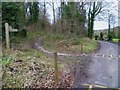 Signpost at bridleway and restricted byway junction at Arundel