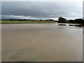 SE3561 : Flooded Field below Hollins Hill by Chris Heaton