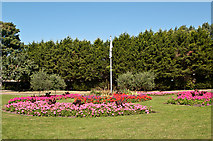 TQ4666 : Floral display, Priory Gardens by Ian Capper