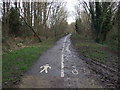 Cycle path on former railway