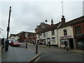 High Street narrows approaching the Assembly Rooms