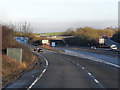 SU4930 : Exit Slip Road, M3 Junction 9 by David Dixon