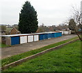 A row of 11 lockup garages, Merthyr Dyfan, Barry