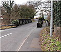 Newport Road crosses the Afon Lwyd near Llantarnam