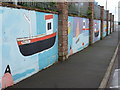 Annan: mural near the harbour