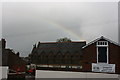 Rainbow over the church