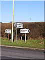 TL1116 : Roadsigns on the A1081 Luton Road by Geographer