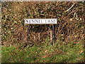 Kennel Lane sign