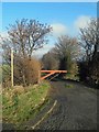 The start of Priestcroft Lane a Public Bridleway