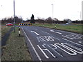 A689 eastbound approaching roundabout