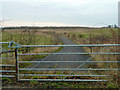 Gated road, disused