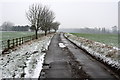 The road to Quarry Hall Farm