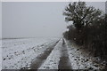 Farm track to Northampton Road