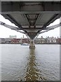 TQ3280 : Underside of the Millennium Bridge by Oliver Dixon