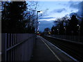 Catford station, early evening, winter