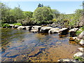 Stepping Stones Across the East Dart River at Laughter Hole