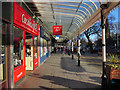 Covered pavement along Lord Street, Southport