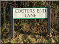 TL1216 : Cooters End Lane sign by Geographer