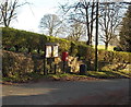 Postbox and village notice board, Tidenham