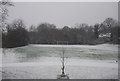 Snow covered pitch