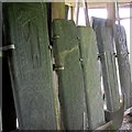 Medieval carved grave slabs, Saddell Abbey