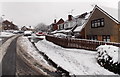 Snow and ice, Larch Grove, Malpas, Newport