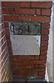 TQ4720 : Date stone for old Uckfield Bridge by PAUL FARMER