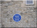 Blue plaque on Kingswood Library / Bovril Castle