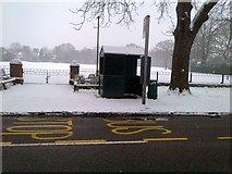 TQ1563 : Claygate Bus Stop by Claygate Surrey