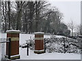 Entrance to Lower Lines Heritage Park, Gillingham