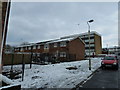 Distant postbox in Sharps Road