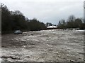 Icy car park