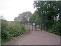 Entrance to the fishery at Whitfield Farm