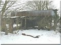 Dilapidated corrugated-iron store