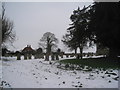 View across the churchyard, East Drayton