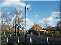 View of Pond Cottages from College Road